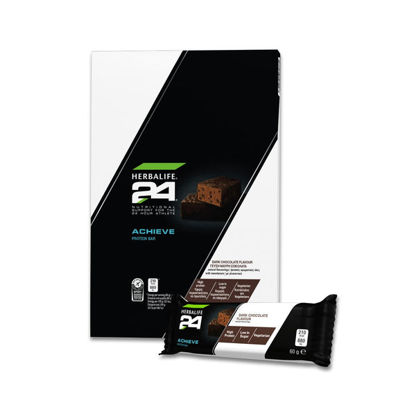 H24 Achieve Protein Bars με γεύση Μαύρη Σοκολάτα - 6 τεμάχια ανά συσκευασία Herbalife Herbalife Snack christinakaloudi