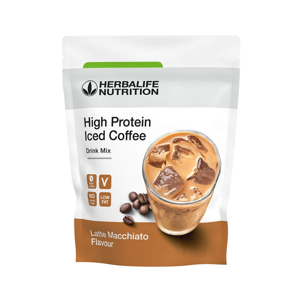 High Protein Iced Coffee - Γεύση Latte Macchiato 308g Herbalife Herbalife Snack christinakaloudi