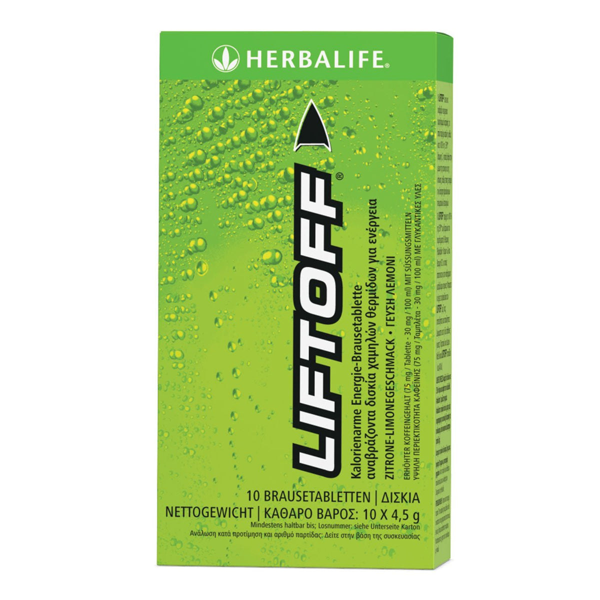 Lift Off® - Effervescent Lemon Flavored Energy Drink 10 tablets ...